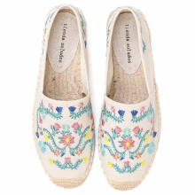 (Rice embroidery Beige-8) Canvas Sapatos Espadrilles Shoes Woman Sneaker Comfortable Flats Chaussures Femme Ladies Womens Casual For Female