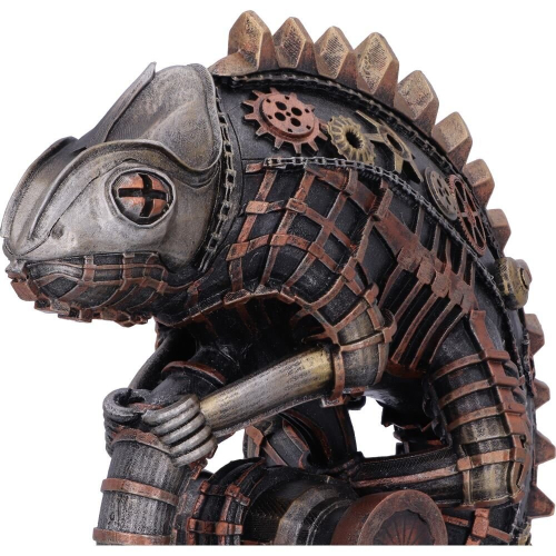 Nemesis Now Steampunk Mechanical Chameleon Lizard Bronze Figurine 1