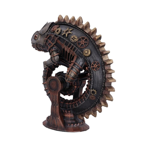 Nemesis Now Steampunk Mechanical Chameleon Lizard Bronze Figurine 2