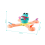 Gioco da tavolo interattivo Feed The Frog Game 3