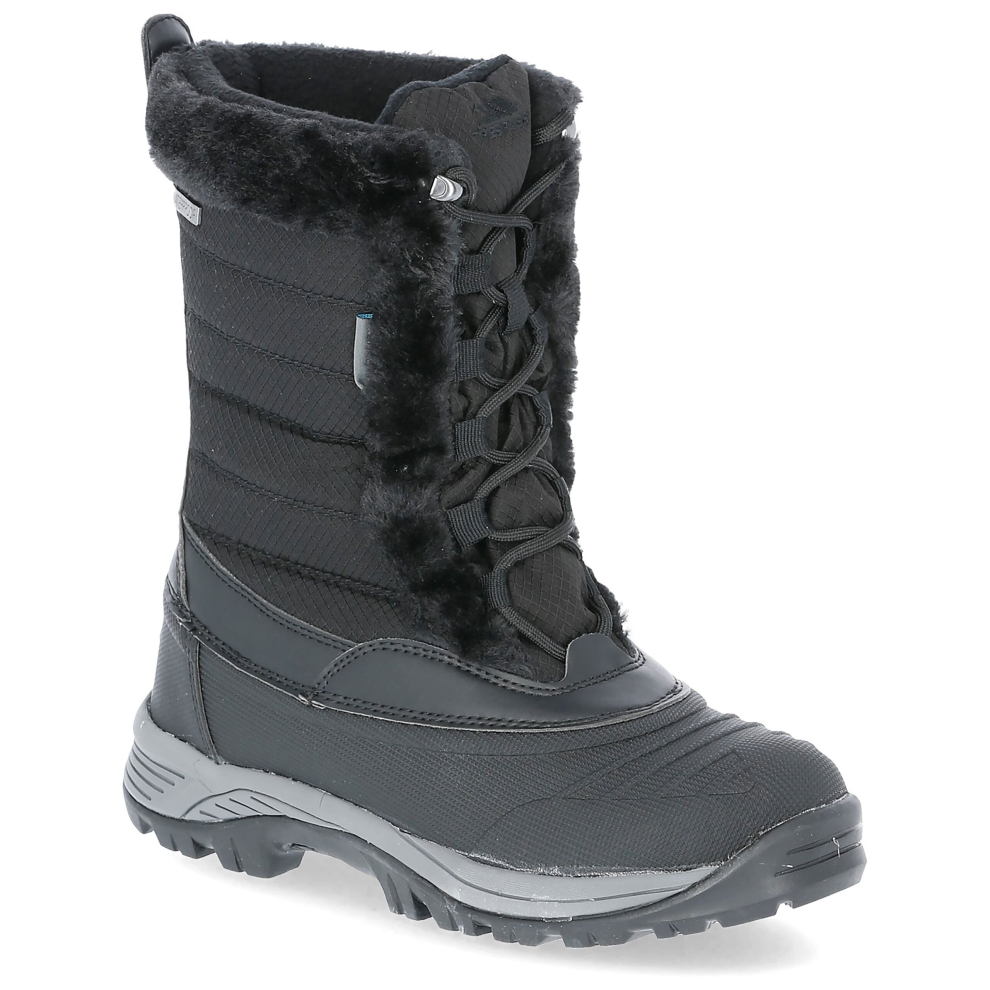 (4, Black) Trespass Womens Snow Boots Stalagmite II