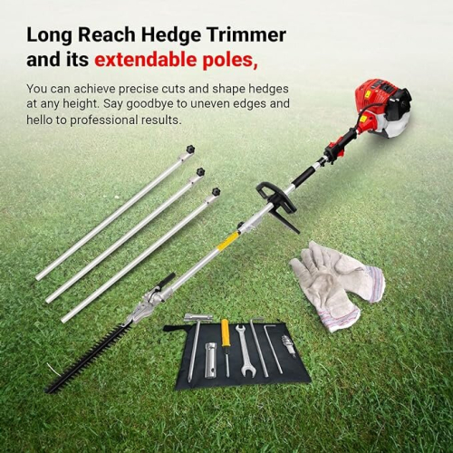 BU-KO BU-KO 52cc Long Reach Petrol Hedge Trimmer 2