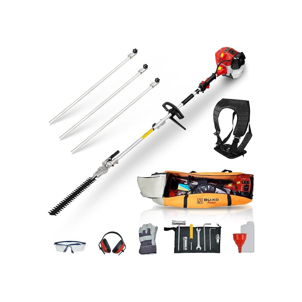 BU-KO 52cc Long Reach Petrol Hedge Trimmer
