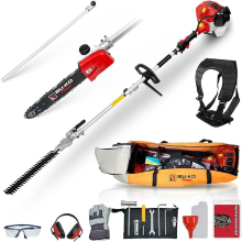 BU-KO 52cc Long Reach Petrol Hedge Trimmer and Pruner Saw