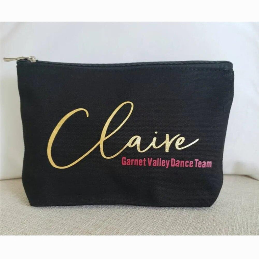 Multicoloured Bachelorette Party Cosmetic Bag Personalized Bride Makeup Bag Bridesmaid Make Up Bag Teacher Ready To Cheerleader Bag
