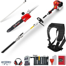 BU-KO 52cc Long Reach Petrol Hedge Trimmer and Pruner Saw