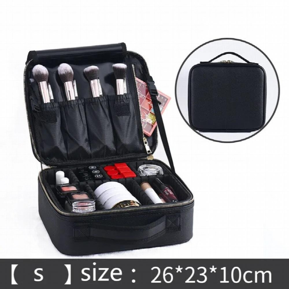 Multicoloured Pu Leather Multilayer Clapboard Cosmetic Bag Beauty Salon Tattoo Manicure Toolbox Ladies Cosmetic Storage Bag Large Capacity Bag