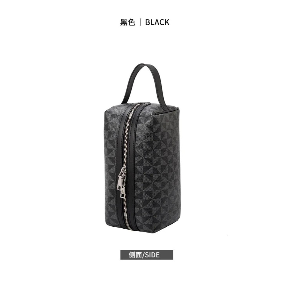 Black Cosmetic Bag Desktop Finishing Small Items Storage Bag Handbag Cosmetic Wash Bag Womens Bag