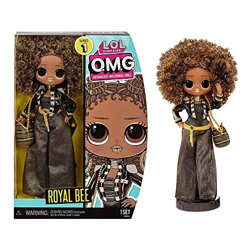 L.O.L. Surprise! L.O.L. Surprise! 580522EUC LOL Surprise OMG Core Series 1 Doll-Royal BEE-with Fierce Fashions, Accessories, Shoes, & More-Re-Release Collectable-for