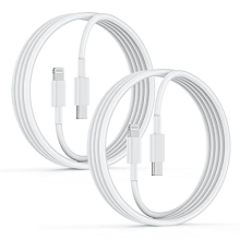 ltc-2mX2: 2m USB-C to Lightning Cable, Apple MFi Certified, PD Fast Charge, 2-Pack for iPhone 14/13/12 Pro Max & More