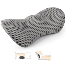 AgoKud Lumbar Pillow, Lumbar Support Pillow for Office Chair and Car Seat, Memory Foam Back Support Pillow for Lower Back Pain Relief, Adjustable Back