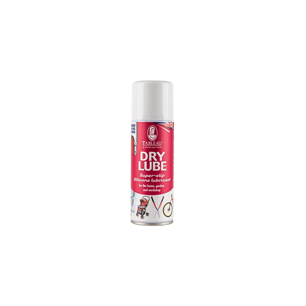 Tableau Dry Lube, Super Slip Silicone Lubricant Spray For Locks, Door Hinges, Zips and Many Other Uses. Mess Free. 400ml