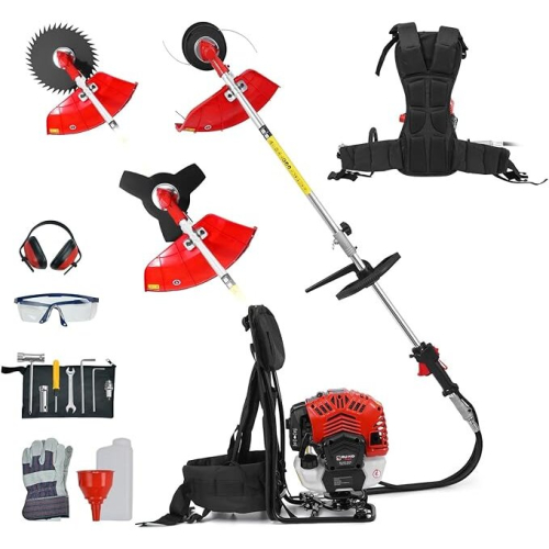 BU-KO BU-KO 52cc Backpack Petrol Strimmer Garden Tool Including