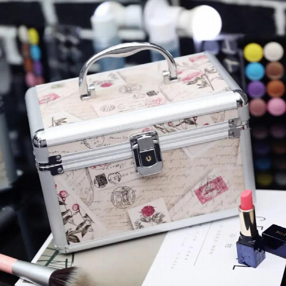 Multicoloured Makeup Box Artist Professional Beauty Cosmetic Cases Make Up Bag Tattoo Nail Multilayer Toolbox Storage Organizer