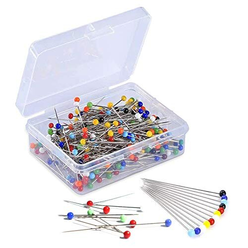 MINTHE? Sewing Pins, 100 Pack, Pins Sewing, Dressmaking Pins, Sewing Pins Dressmaking, Sewing Pins Coloured Heads, Quilting Pins, Fabric Pins, Dress