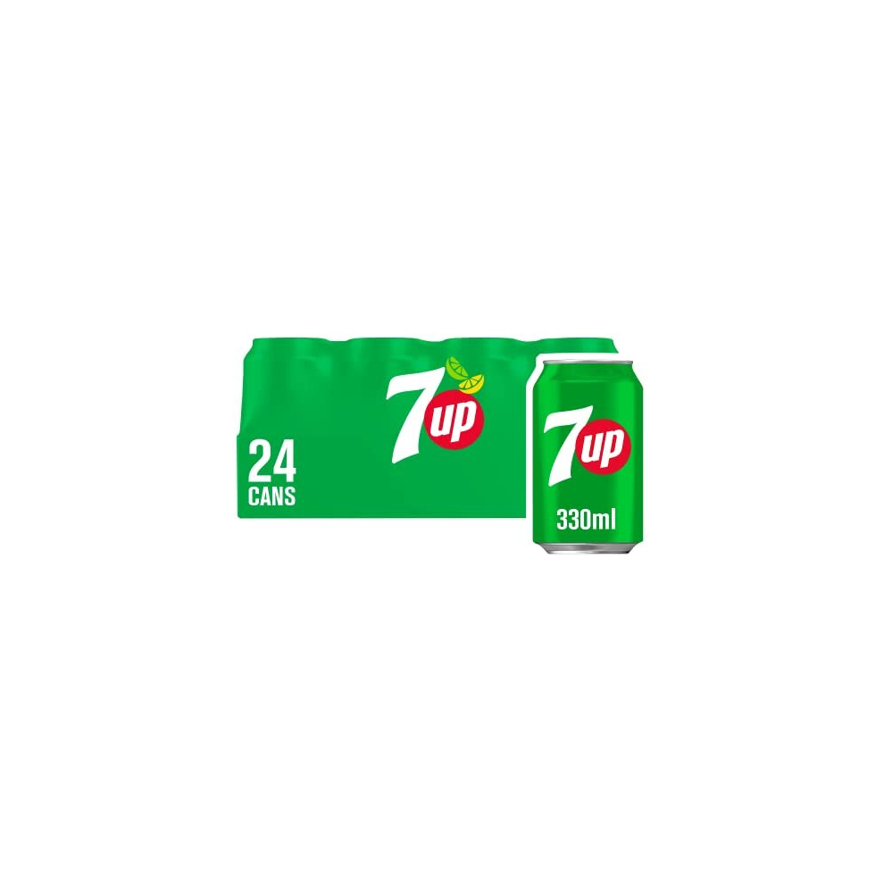 7Up Regular Crisp Lemon-Lime Sparkling Soda 330Ml 250620