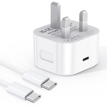 iPad Charger 20W iPad Pro Charger Plug and Cable USB C Fast Charger With 2M USB C Cable for iPad Pro 12.9"/11" 2018 to 2022, for iPad Air 10.9" Gen