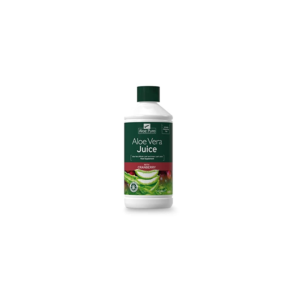 Aloe Pura Aloe Vera Cranberry Juice, 1 L (Pack Of 1)