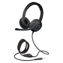 Cyber Acoustics 3.5mm Stereo Headset (AC-5002) with Noise-Canceling Microphone for PCs, Tablets, and Cell Phones in The Classroom or Home