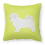 Maltese Checkerboard Green Fabric Decorative Pillow 1