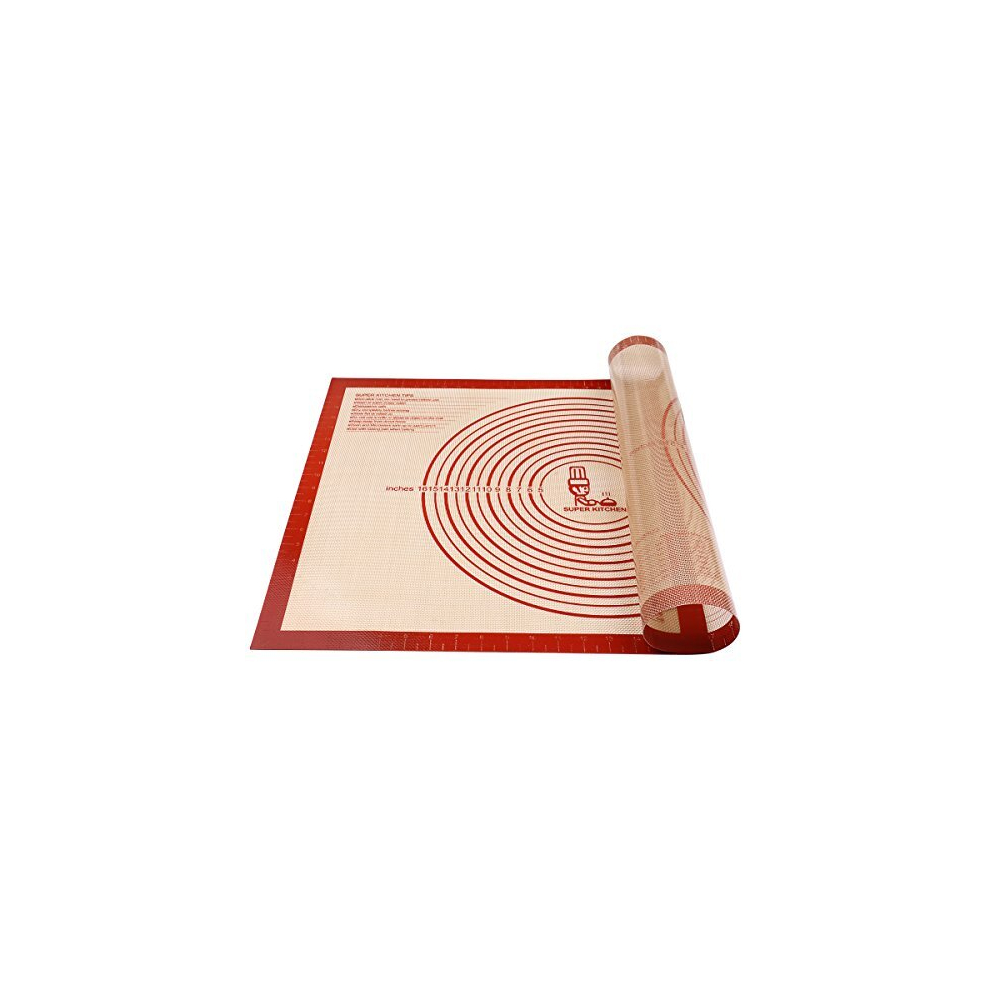Non-Slip Silicone Pastry Mat Extra Large with Measurements 71 ? 51 cm for Baking Mat, Counter Mat, Dough Rolling Mat,Placement/Fondant/Pie Crust Mat