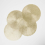 Homescapes Set of 4 Round Decorative Gold Placemats 1