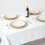Homescapes Set of 4 Round Decorative Gold Placemats 7