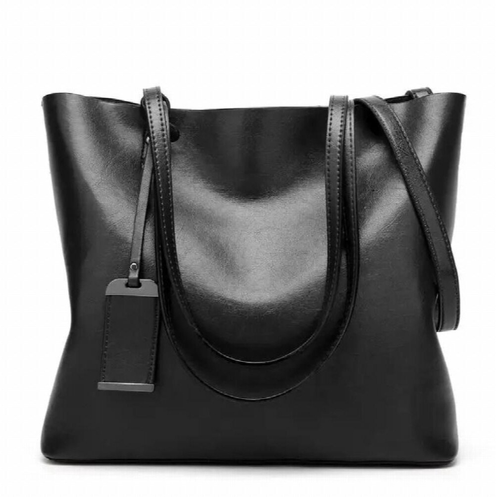 Waxing Leather bucket bags Double strap female shoulder bags For Women Messenger Bags Lady All-Purpose Shopping tote-image-OPC-PCXCC8W-NEW