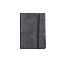 Leather Notebook Cover A5 Luxury Grey Camoflauge With Tote Gift Bag