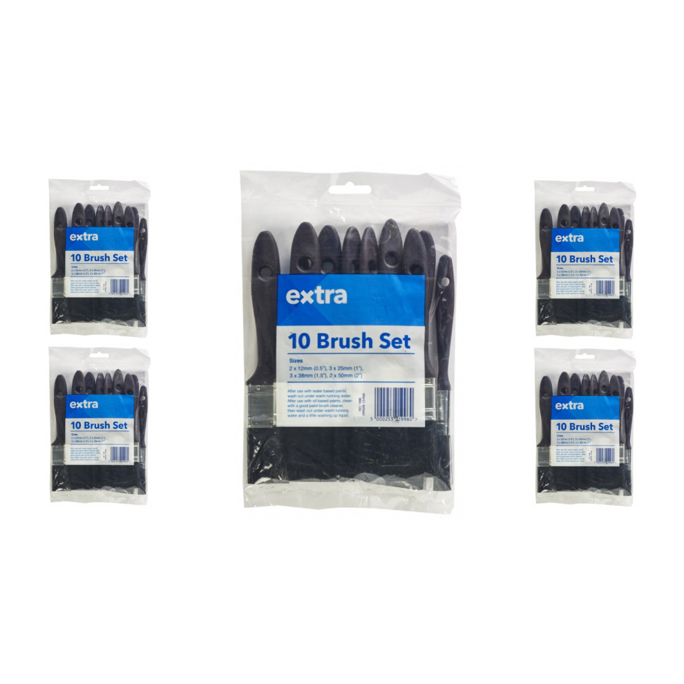 Harris Extra Edge Paint Brush Set Pack Of 10 Brushes