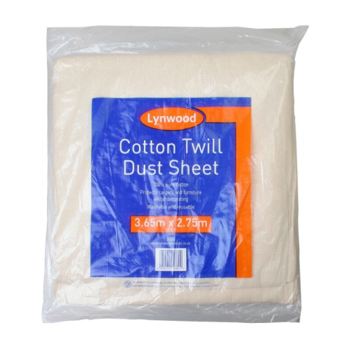 LYNWOOD 12FT X 9FT 100% COTTON DUSTSHEET