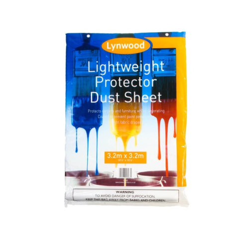 Lynwood 3.2m x 3.2m Lightweight Protection Dust Sheet