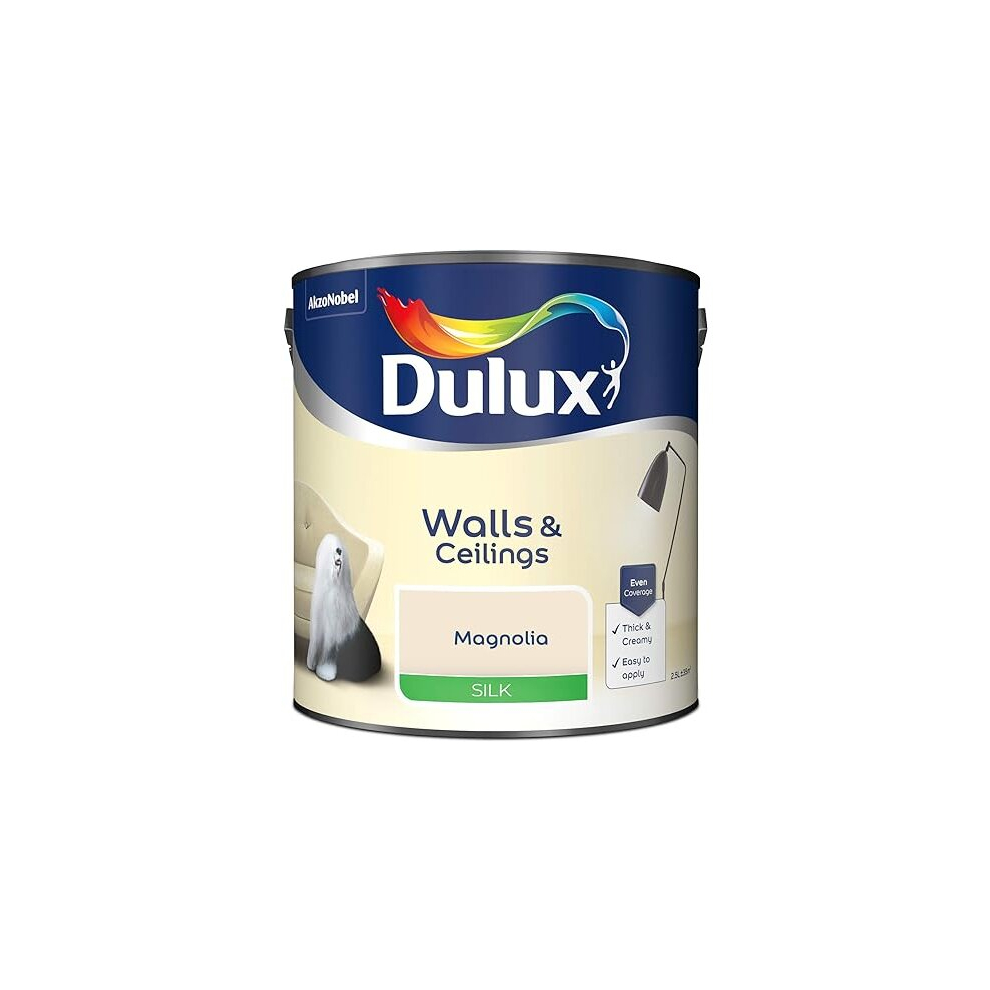 Dulux Silk 2.5L Emulsion Paint - Magnolia
