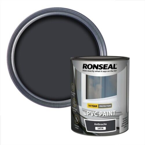 Ronseal RONSEAL uPVC PAINT ANTHRACITE SATIN 2.5L
