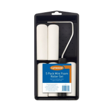 Lynwood 4 inch 5 Pack Mini Gloss Foam Roller Tray Set