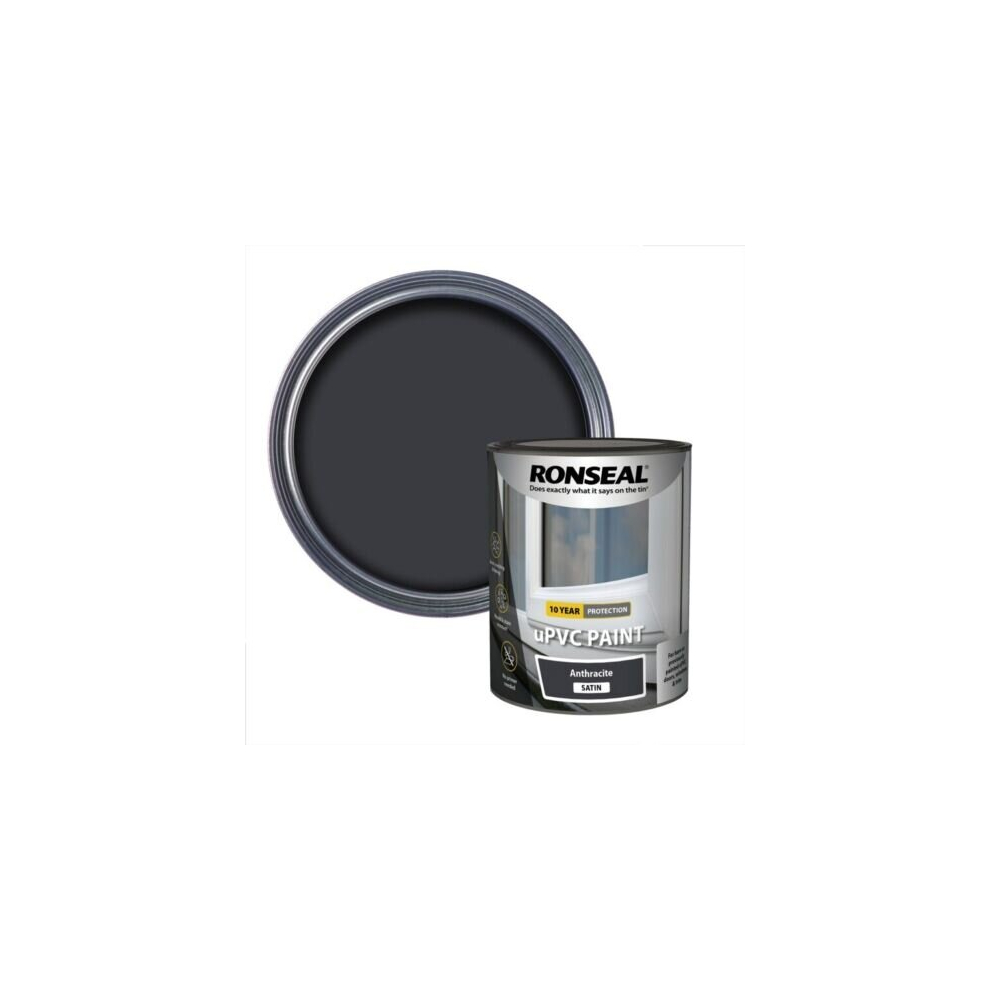 Ronseal Upvc Paint Anthracite Satin 750Ml