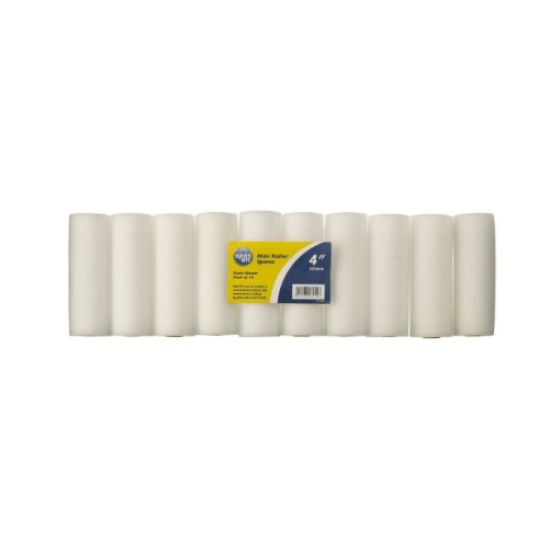 LYNWOOD 10 PACK - 4" MINI FOAM PAINT ROLLER SLEEVES