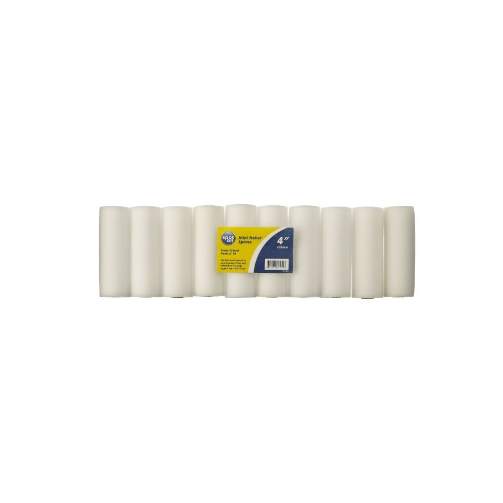 LYNWOOD 10 PACK - 4" MINI FOAM PAINT ROLLER SLEEVES