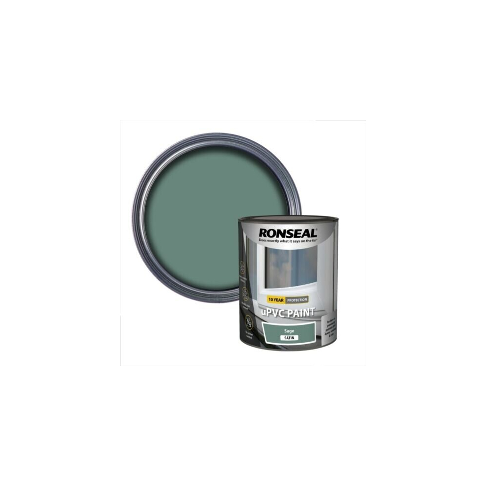 RONSEAL uPVC PAINT SAGE SATIN 750ml