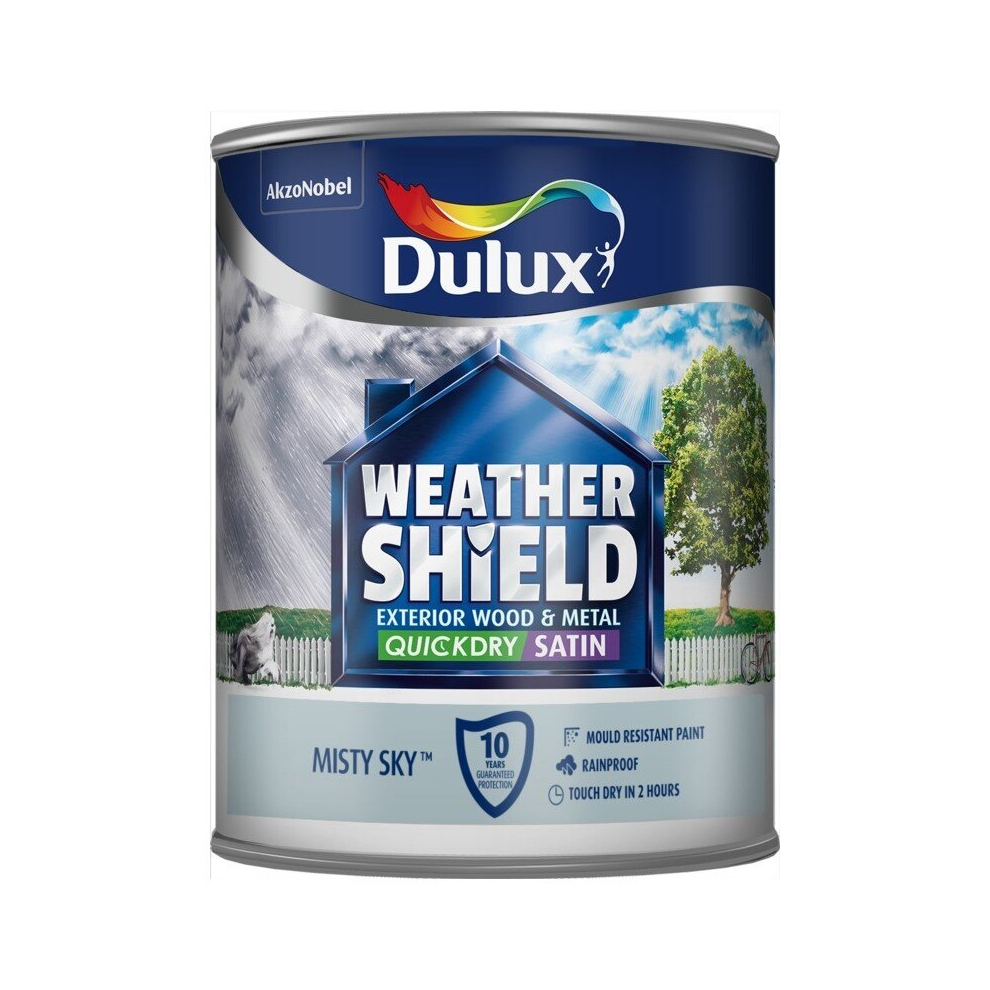 Dulux Weathershield Exterior Paint Satin 750ml - Misty Sky