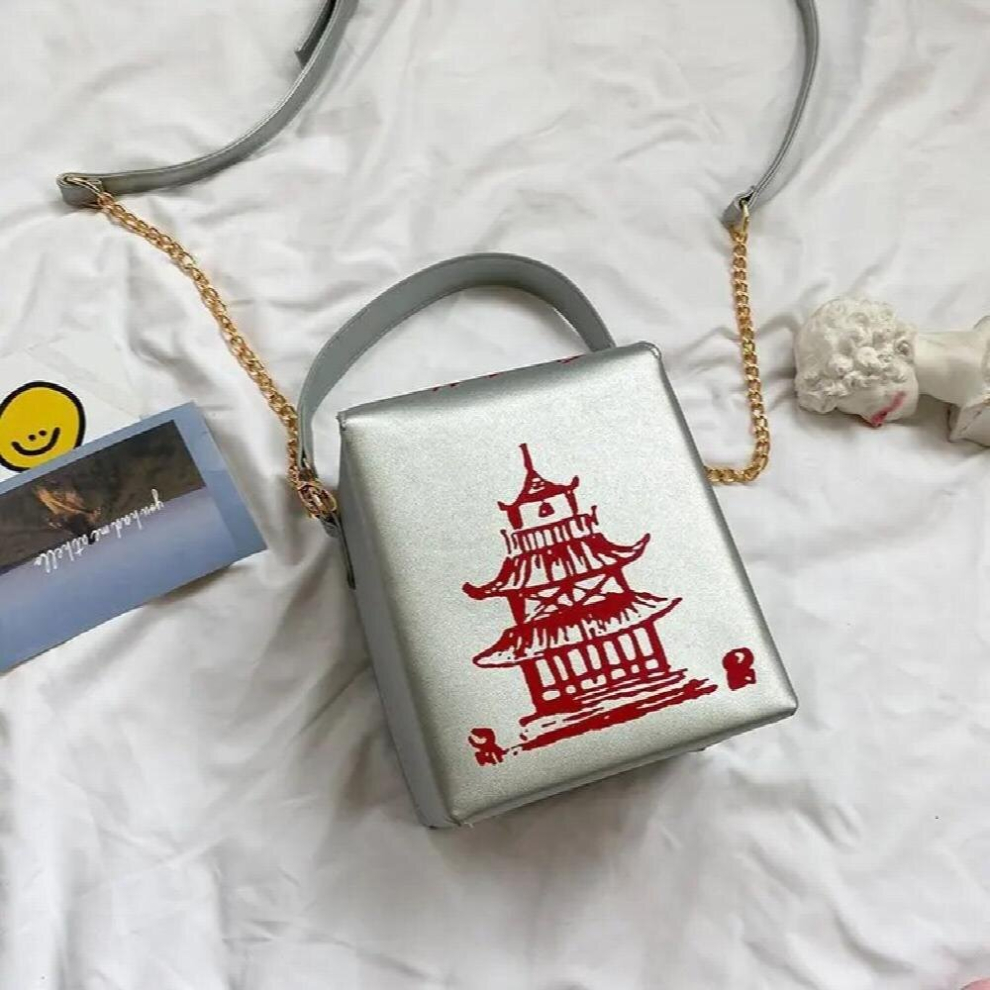 Womens Handbags Square Bag Female Shoulder Bag Printed Thank You Large Capacity Versatile Women Purse-image-OPC-PCXCJ26-NEW