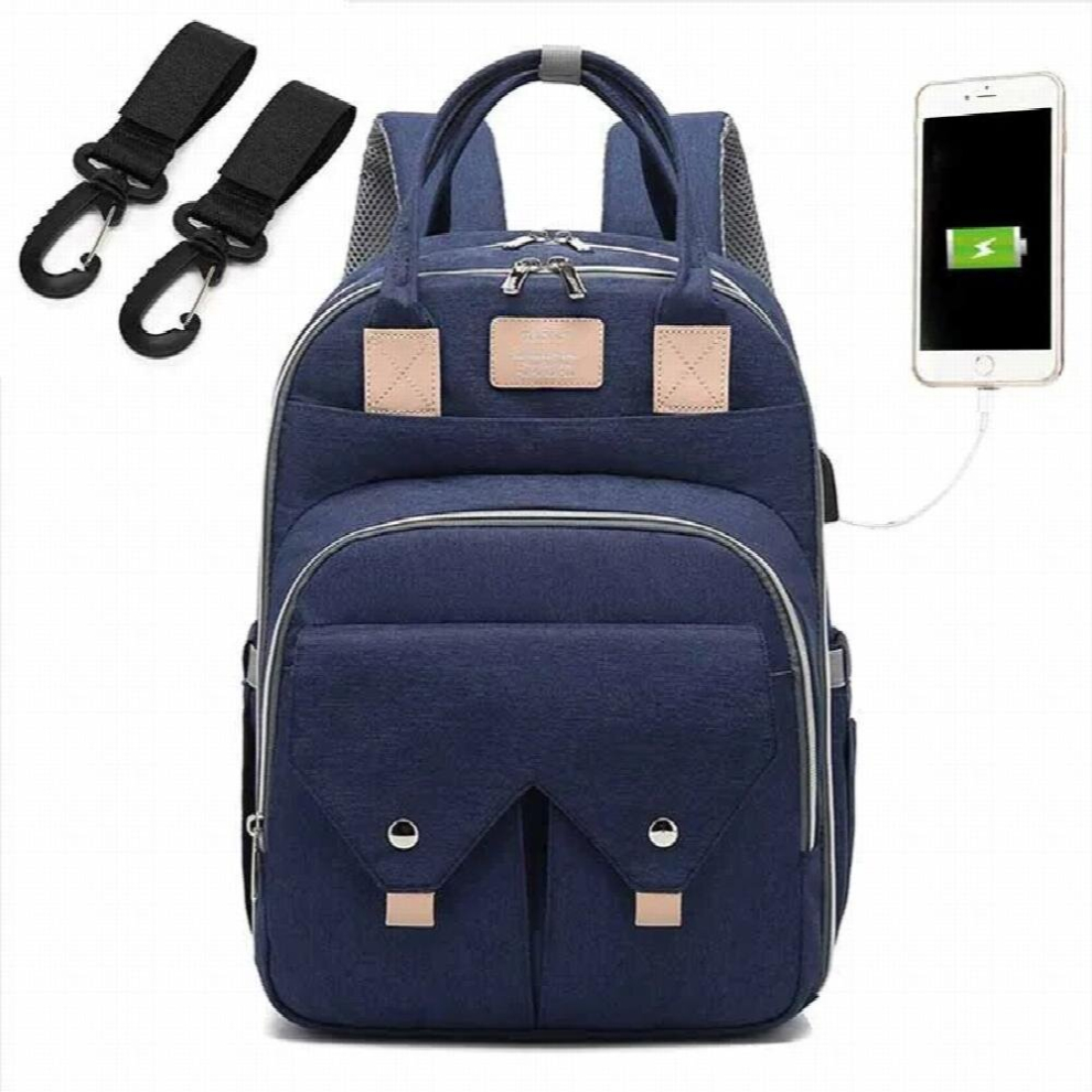 Baby Diaper Bag Mommy Backpack For Mom Usb Maternity Baby Nappy Nursing Bag Casual Backpack For Stroller Kit Large Bags Multicoloured
