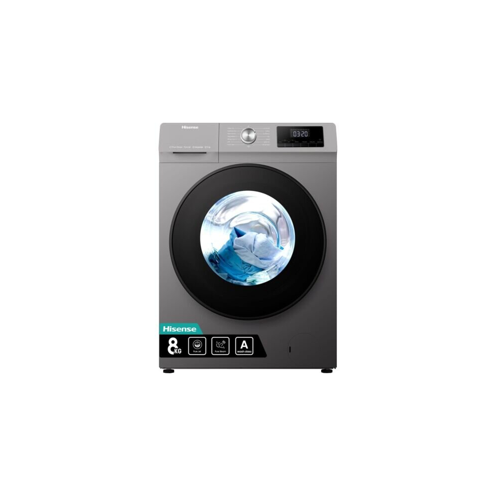 Hisense 8Kg / 5Kg Washer Dryer - Titanium - D Rated