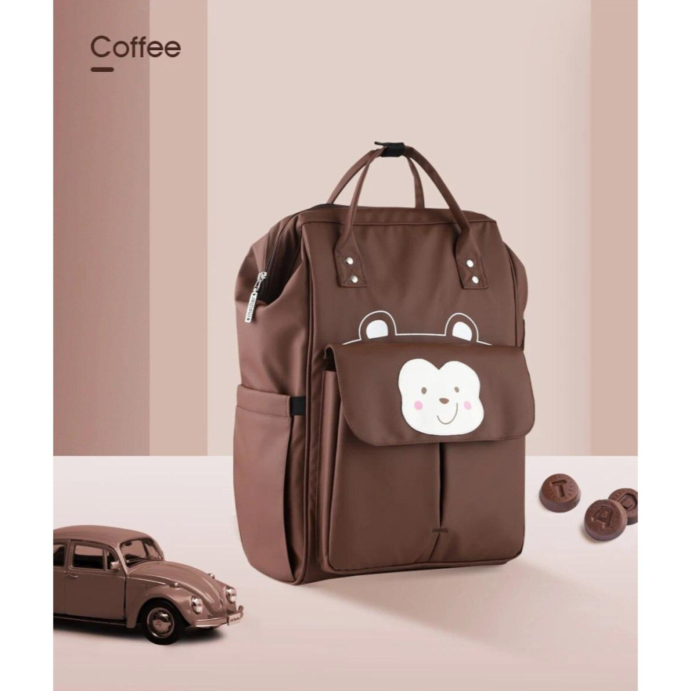 Cartoon Diaper Bag Backpack Waterproof Mommy Bag For Baby Care Large Capacity Baby Travel Stroller Bag Multicoloured