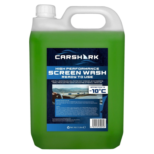 CARSHARK High Performance Screenwash 5 Litre, Effective down to -10°C