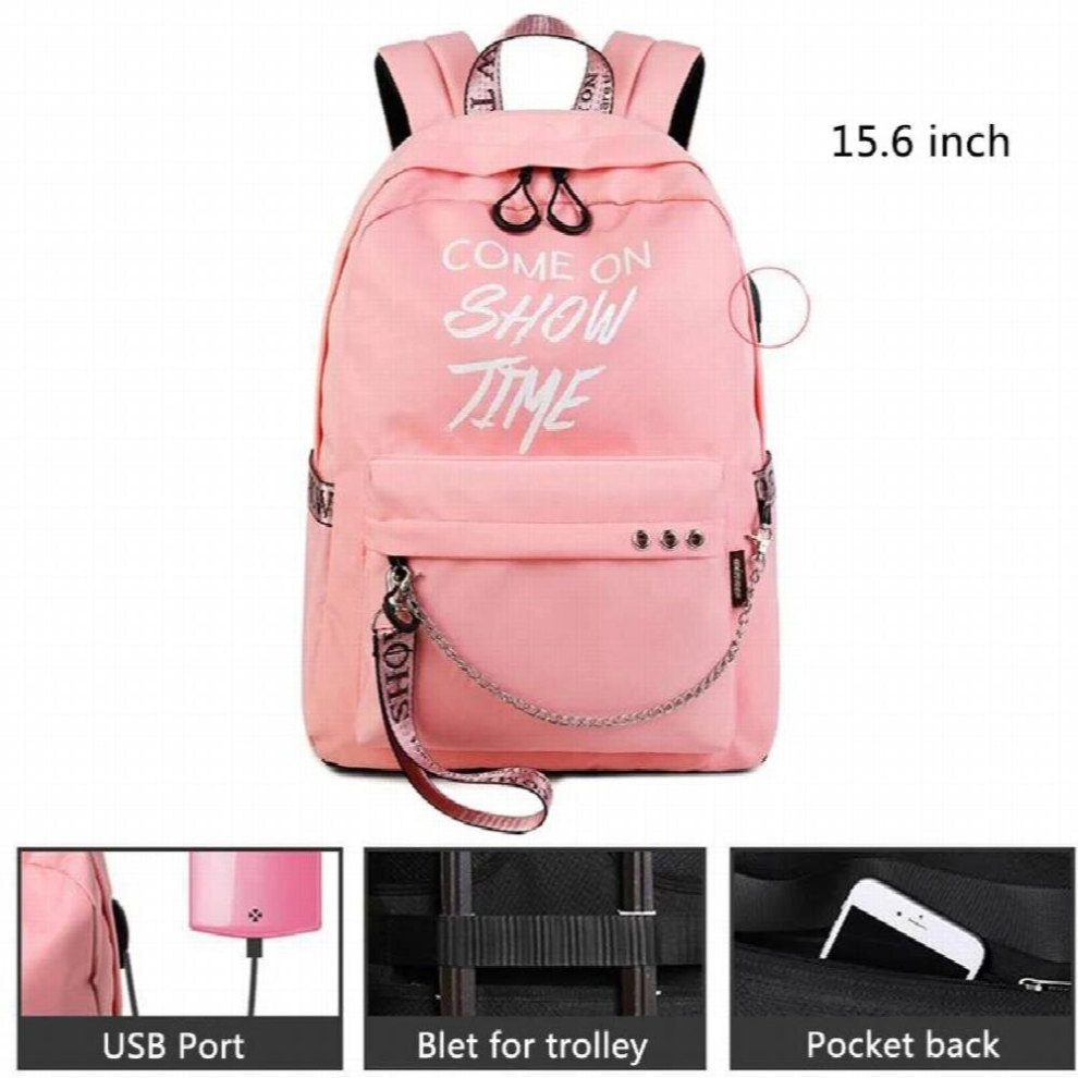 15.6 Inch Luminous Laptop Backpacks Anti Theft Usb Port Backpack Nylon Travel Backpacks School Bags Waterproof Colors Multicoloured 885655956625
