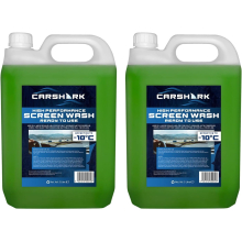 CARSHARK High Performance Screenwash 2 x 5 L, Effective down to -10°C