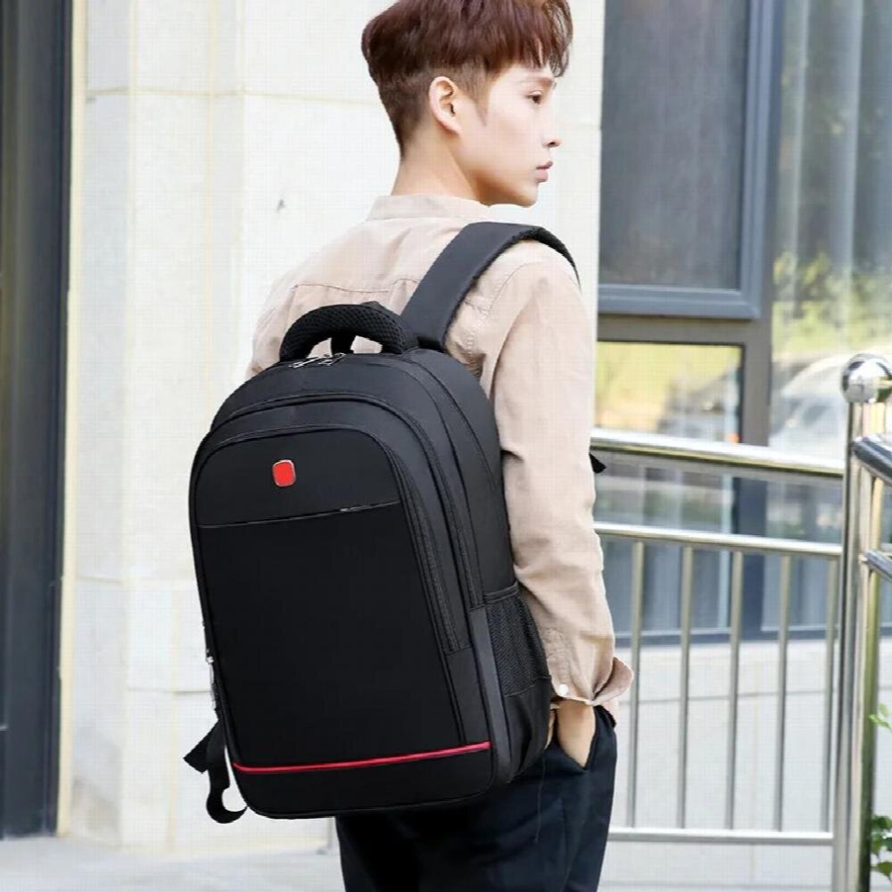 Mens Business Backpack Outdoor Travel Leisure Laptop Bag School Student Bag 36-55L Large Capacity Male Handbag Black 885655975909
