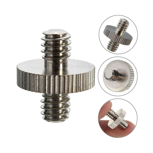 1/4 Male to 1/4 Male Threaded Camera Screw Adapter for Tripod Mount ...