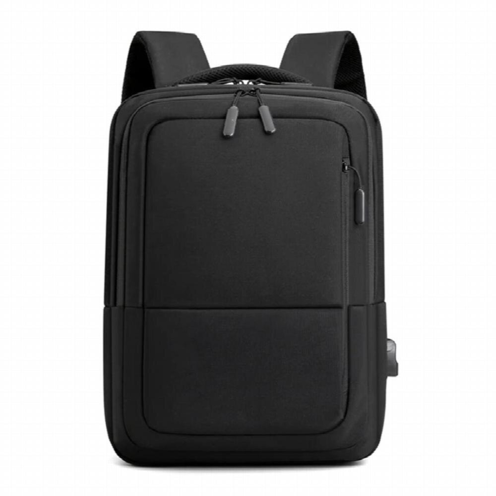 High Density Nylon Fabric Men Backpack Business Travel Bag Backpack Charging Usb 15.6 Inch Laptop Backpack For Men Black 885655996393